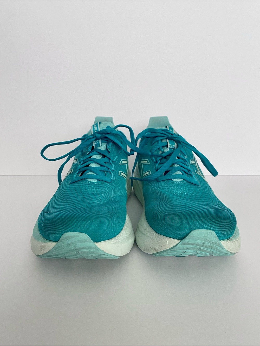 Asics GEL-NIMBUS 27 Wave Teal/Illuminate Mint Sz 9 - Picture 3 of 14